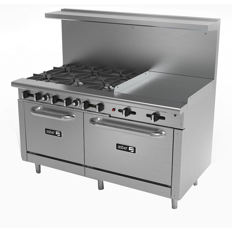 Asber (AEMR-2-G36-B4-60-H LPG) Estufa múltiple...