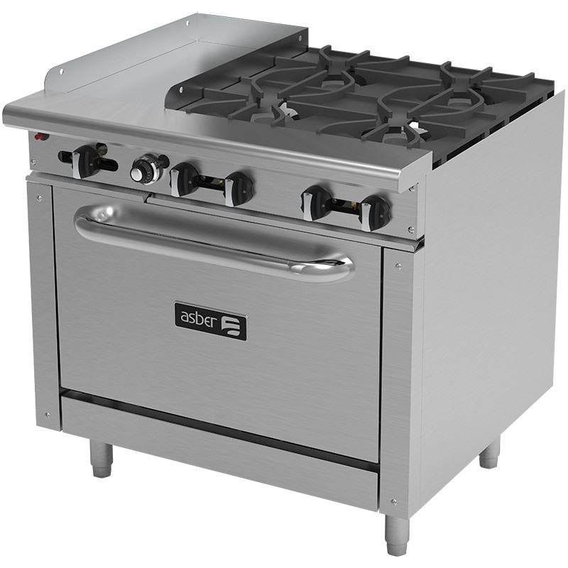 Asber (AEMR-G12-B4-36 LPG) Estufa maestra:...