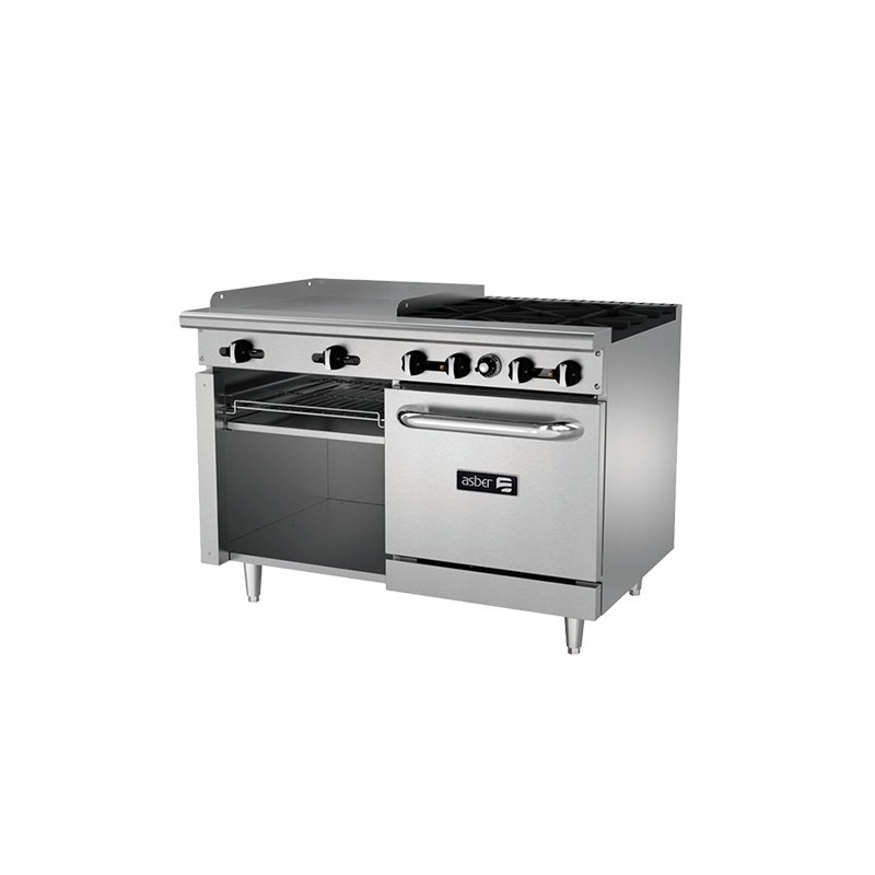 Asber (AEMR-G24-B4-48-H LPG) Estufa múltiple 4...