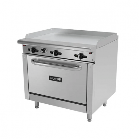 Asber (AER-G36-36-H LPG) Plancha 3 quemadores...