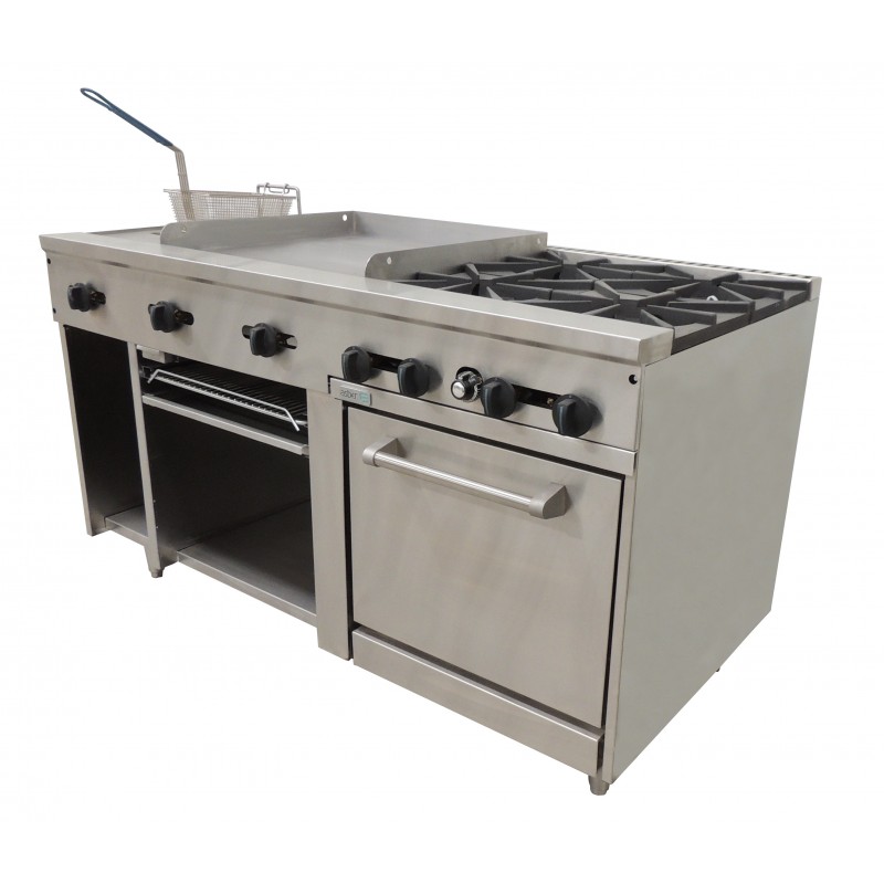 Asber (AMR-60 LPG) Estufa industrial combinada