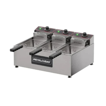 METALCUBAS ( FE3C ) FREIDORA ELECTRICA TRES...