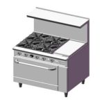 MIGSA (DCR36-4QH) ESTUFA COMERCIAL A GAS DE 4...