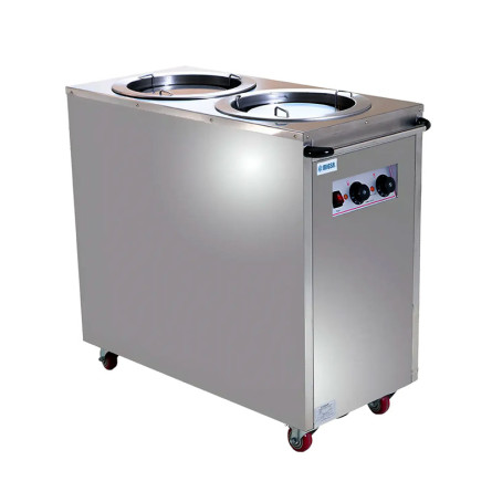 MIGSA (MCP-2) CALENTADOR ELECTRICO DE PLATOS DOBLE